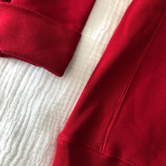 RED EDDIE BAUER PULLOVER SWEATSHIRT - Picture 3 of 4